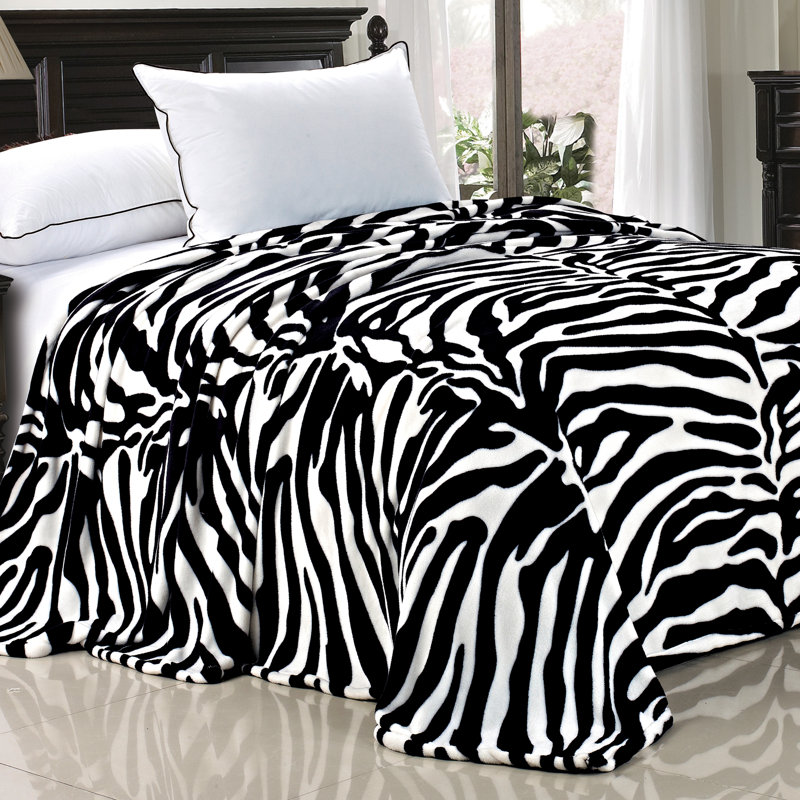 Couverture en flanelle Safari Zebra, Si