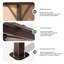 10 pi. L 10 pi. D Pavillon de jardin brun en aluminium