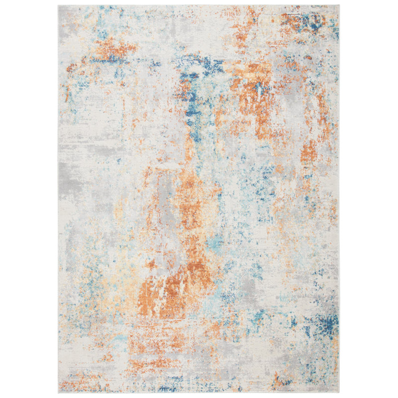Aria Performance Abstract Rug, Rectangle 3' x 5'