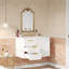 Armoire de salle de bain murale 30 "avec tiroirs à fermeture en douceur et lavabo en céramique-25272610