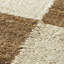 Leia Geometric Hand Hooked Ivory/Brown Area Rug-362861350