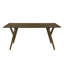 Table de salle à manger en noyer avec base en bois massif Needham