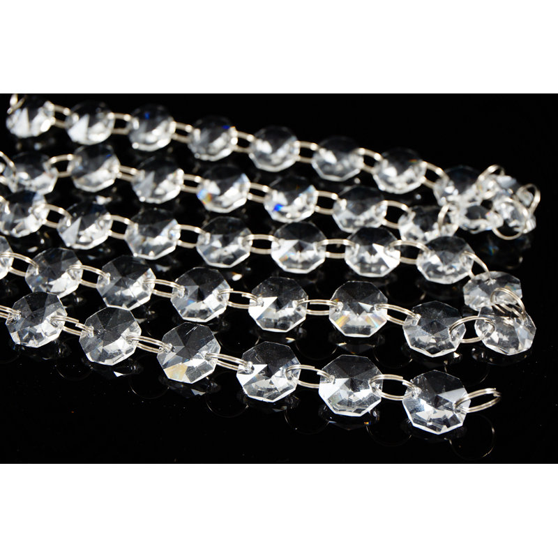Guirlande fantaisie en cristal blanc 3 pi