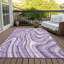 Tapis lavande intérieur / extérieur en polyester tissé à la machine Lamanna-95453293