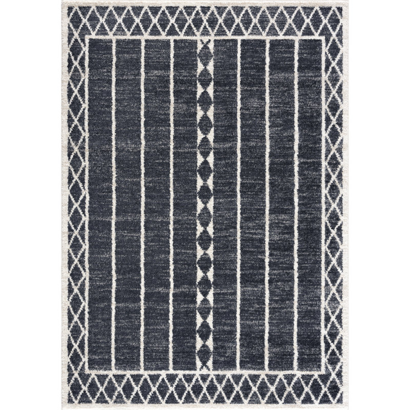 Tapis gris anthracite NUE110A, Rectangle 7 pi 9 po x 10 pi 2 po