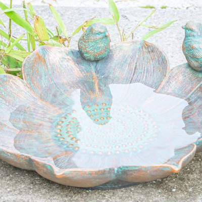 Bird Baths for OutdoorsAntique Outdoor Garden Bird Bath Resin Birdbath Bowl