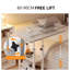 Petite table de lit en forme de C avec roulettes et étagères de rangement, bureau mobile pour ordinateur portable au lit ou au lit, pour canapé ou chambre à coucher-2015754324-2015754327