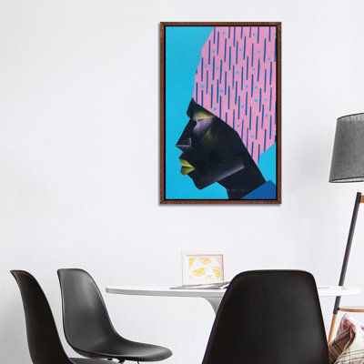 Pink Turban by VCalvento - Print on Canvas