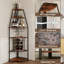 Wine Bottle & Glass Rack Vintage Wood