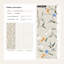 Papier peint floral, décoration murale amovible minimaliste beige
