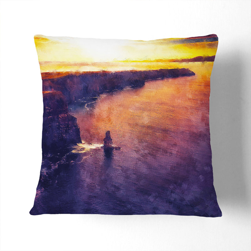 Square Throw Cushion, Black, 55cm H x 55cm W x 20cm D