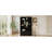 Retro Arched 48.7-Inch All-In-One Hall Tree, Farmhouse Style MDF Jet Black Entryway Storage Coat Rack for Mudroom and Hallway