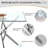 Glass Top Metal Base Dining Table-333366490