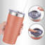 Gobelet en acier inoxydable 20 oz avec couvercle et paille Zulay Kitchen-115242854