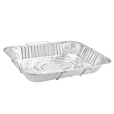 Disposable Aluminum 20.75X12.75X3 inches Full Size Pans with Handle Rack