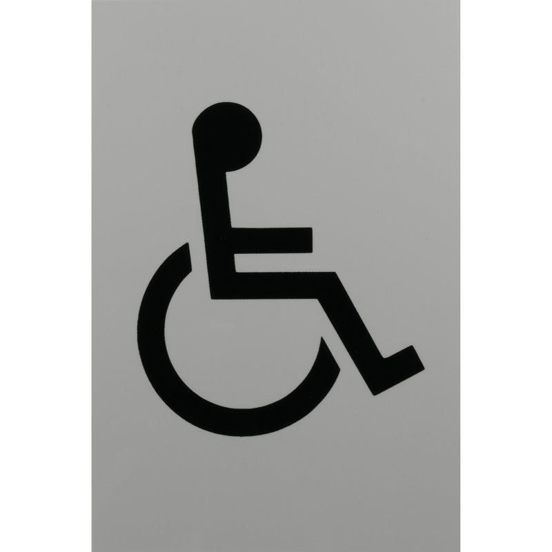 Amarylis Disabled Sign 100Mm X 150Mm, Dove Grey