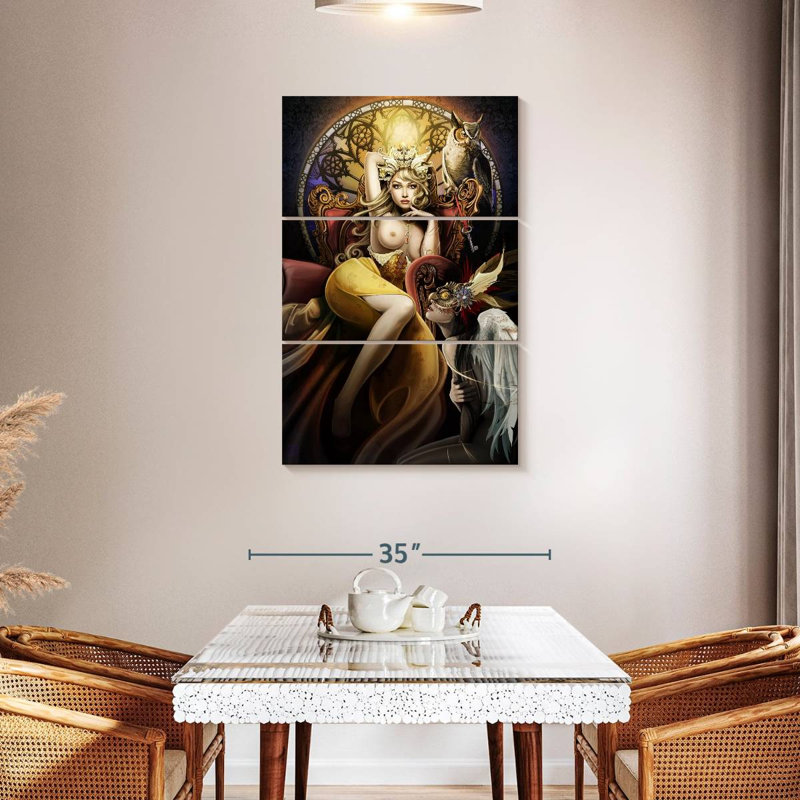 Leisha Fettered Queen Topless, 45" H x 28" W