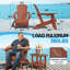 Chaise Adirondack surdimensionnée pliable toutes saisons avec porte-gobelet -989464260-996712076