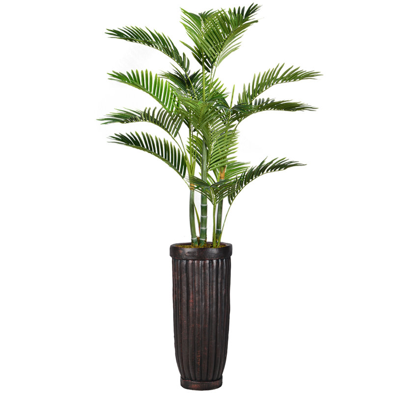 Palmier artificiel Panama en pot, H 69 po x l 38 po x P 30 po