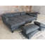 Canapé modulaire en microfibre avec repose-pieds Begraj-700082978-700082979