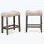 Tabouret capitonné à hauteur de comptoir-1956801156