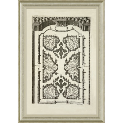 Design For French Gardens IV Print