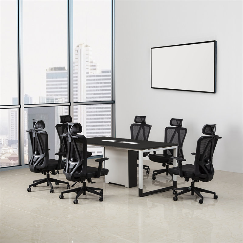 70.87'' Rectangle Conference Table, Black