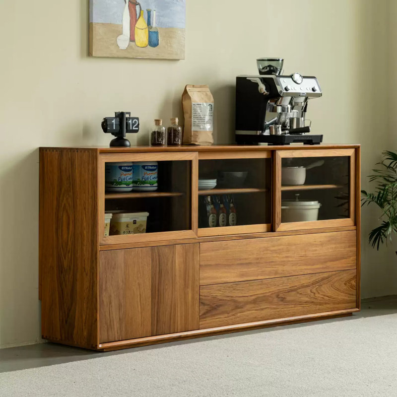 Retro Solid Wood Sideboard