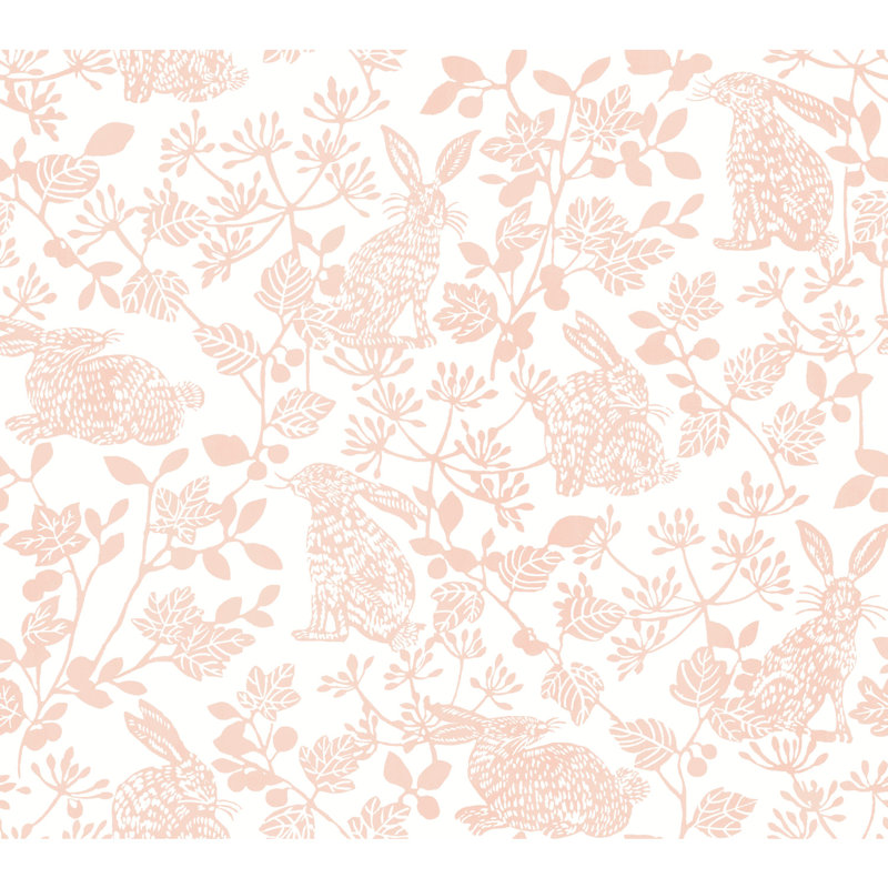 Floral Peel & Stick Wallpaper Roll, Pink