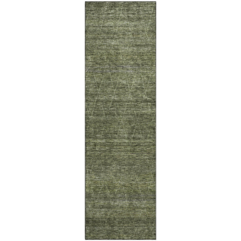 Premium Machine Washable Kent AMF1165 Geometric Rug, Runner 2'3" x 7'6"