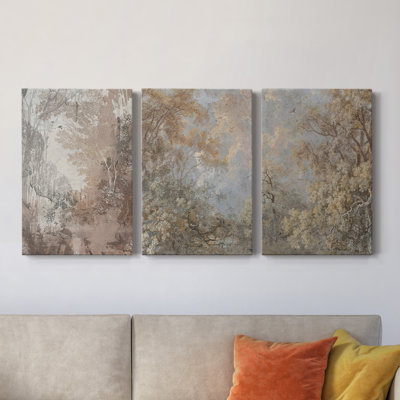 " Fresco Collage III " 3 - Pieces Painting Print