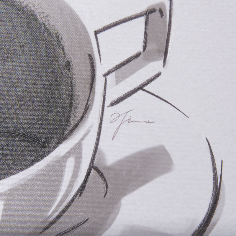 «Coffee Cat III a», toile texturée embellie à la main, Coffee Cat I