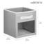 mDesign Fabric Baby Nursery Storage Cube with Front Window-363231758-363231751
