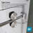 KW04 44 - 48 In. W X 76 In. H Single Sliding Frameless Shower Door With 3/8 In. Clear Glass-101532628