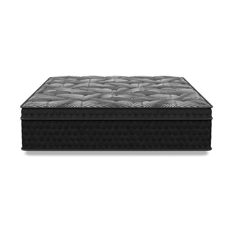 Dessus Euro matelassé Airus, mousse viscoélastique de refroidissement hybride - sensation ferme, matelas 14 po, Lit simple
