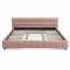 Très grand lit tapissier, cadre de lit rembourré confortable, tissu chenille, avec tête de lit et cadre de lit solide avec tiroir de rangement