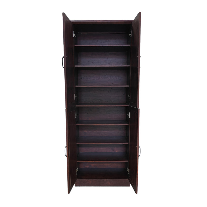 Armoire à chaussures de 68 pouces de hauteur avec portes