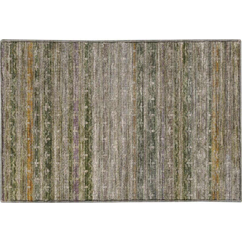 Tapis à rayures Christie, Basilic, 1 pi 8 po x 2 pi 6 po
