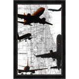 Airplane Map 1 Print by Thom Filicia