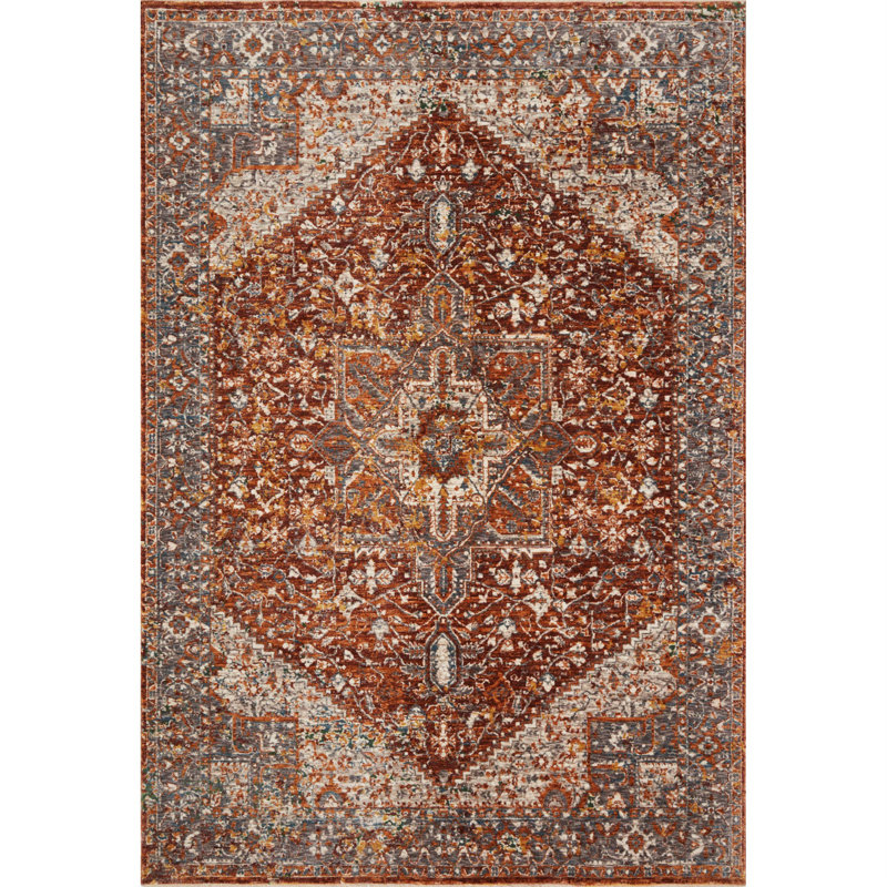 Tapis rouge Varena, Tapis de couloir 2 pi 7 po x 10 pi