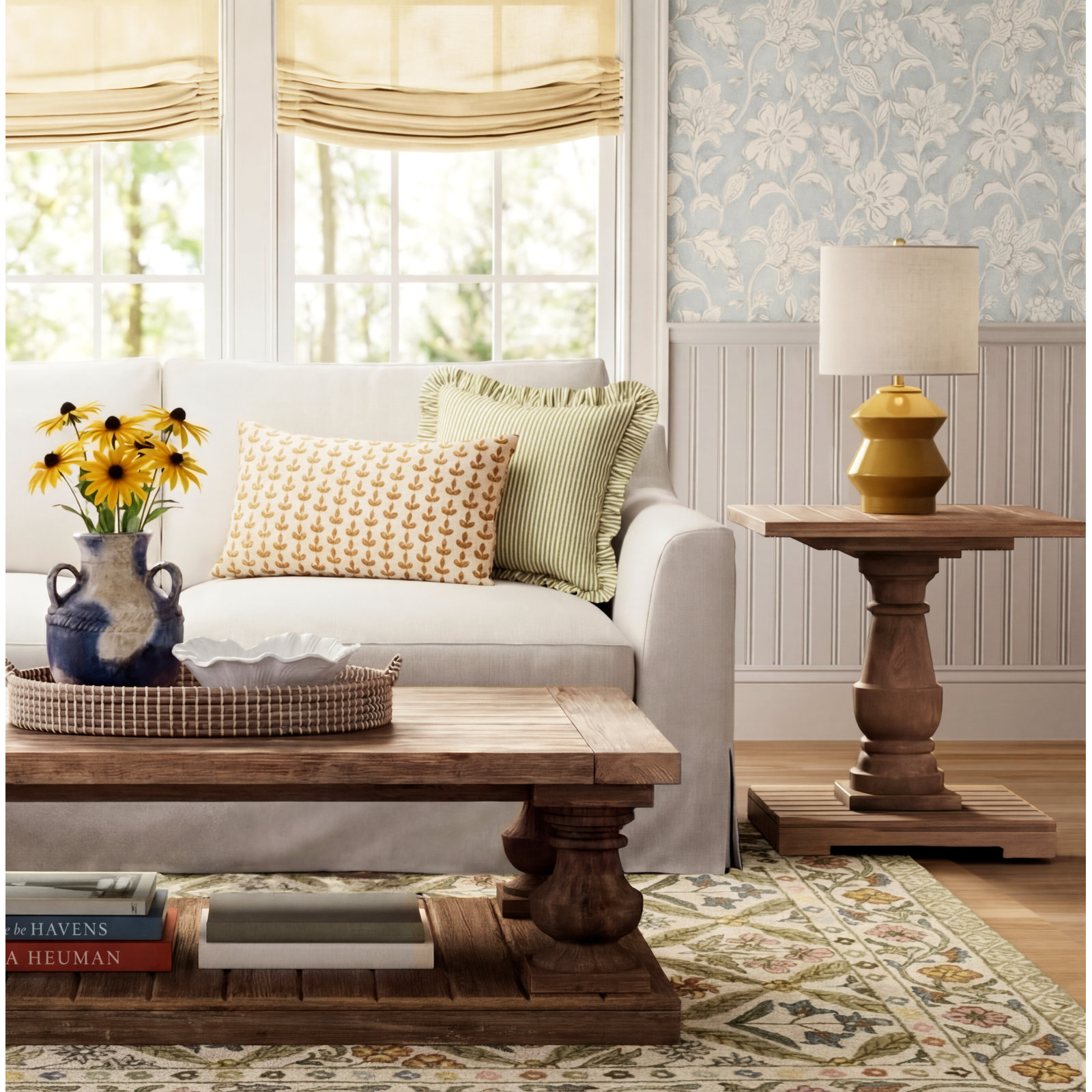 Boyes Ceramic Table Lamp, Yellow