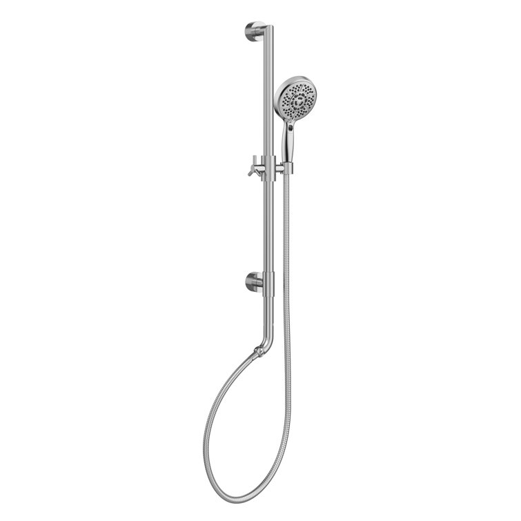 AquaBar 5.5-in Shower System with Integrated Slide Bar and Multi-function Handshower 