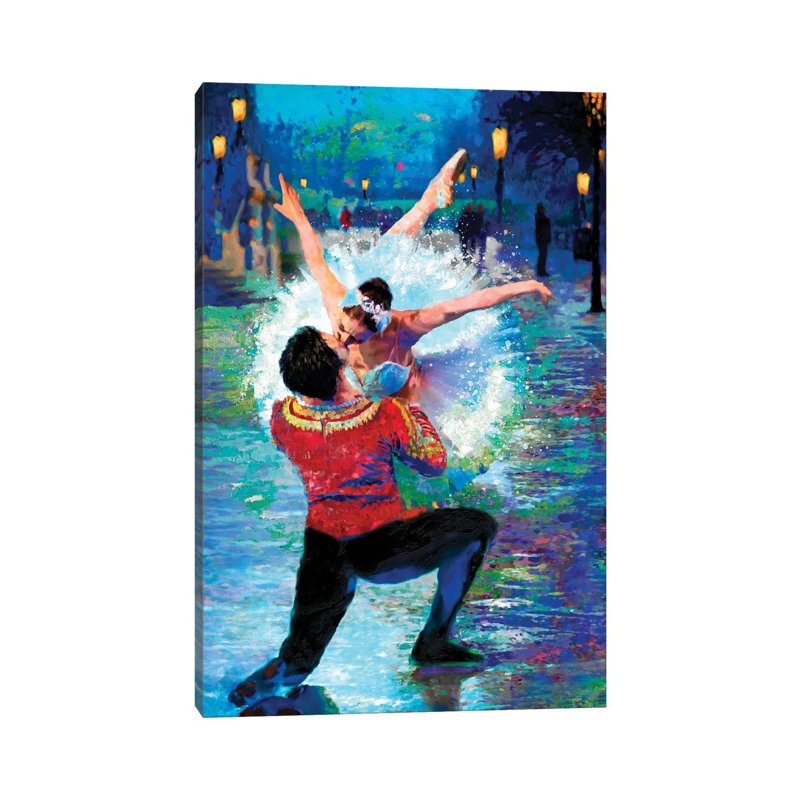 The Kiss by Lisa Robinson - Wrapped Canvas Painting, 20.32 cm H x 30.48 cm W