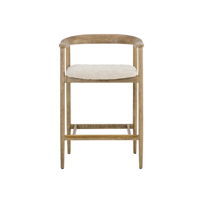Takenori Upholstered Bar Stool with Solid Wood Frame
