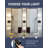 Modern LED Bathroom Sconces Wall Lighting With Adjustable Color Temperature, Dual Glass Shade Design, Energy-Efficient Vanity Light For Bathroom, Bedroom, And Hallway-388614019-388614020-388614021