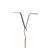 8.5ft 8-Piece Faux Copper Butterfly Shaped Rain Chain with V-Shaped Gutter Clip (KD)