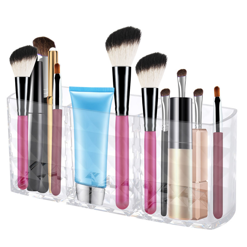 Caisse en plastique pour porte-pinceaux à maquillage