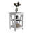 Keylan Morden Nightsand and Side Table with Open Shelves, Decor Option for Bedroom or Living Room-1932409986