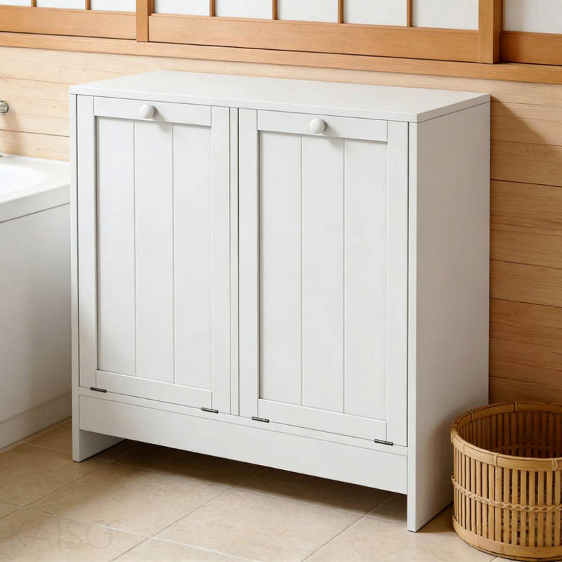 Armoire de rangement à linge dissimulée