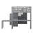 Full Size Loft Bed With Stairs And Bookshelf, Wood Storage Bed With Drawers, Desk & Wardrobe, Space-Saving Loft Bed-1582661453-1582661456